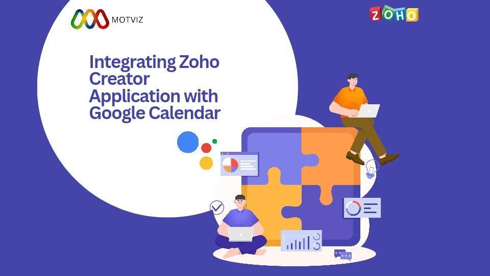 zoho creator application with google calendar