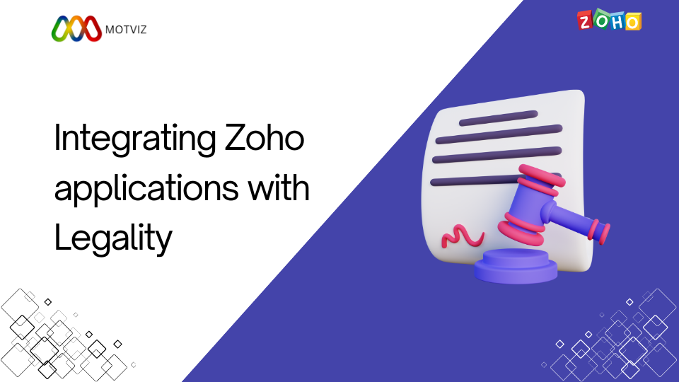 Integrating Zoho applications with legality